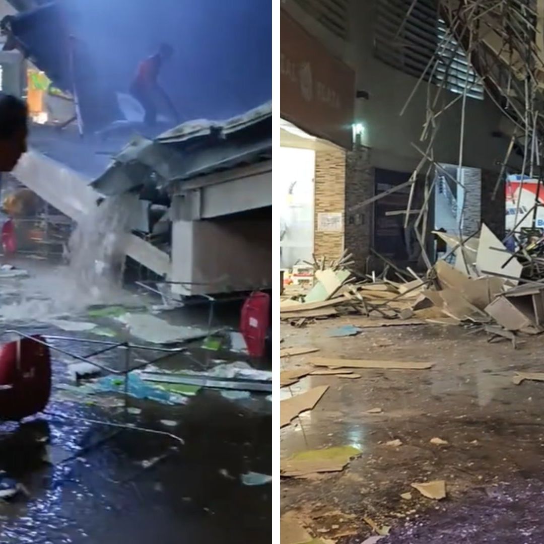 Videos | Difunden Videos Posteriores al Colapso de Techo de Centro Comercial, en Perú