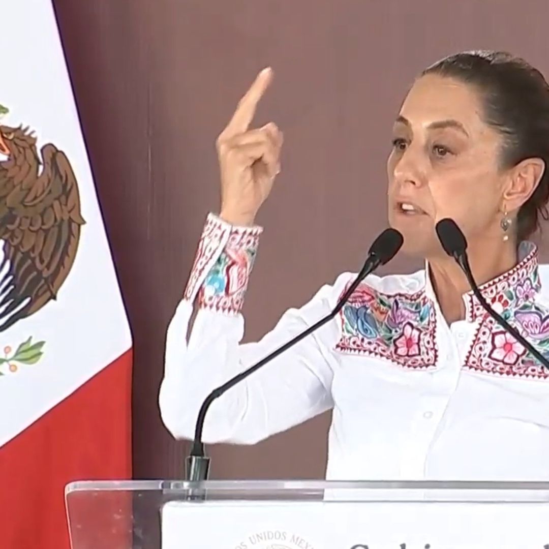 Con firmeza, la mandataria mexicana reiteró la postura de su gobierno.