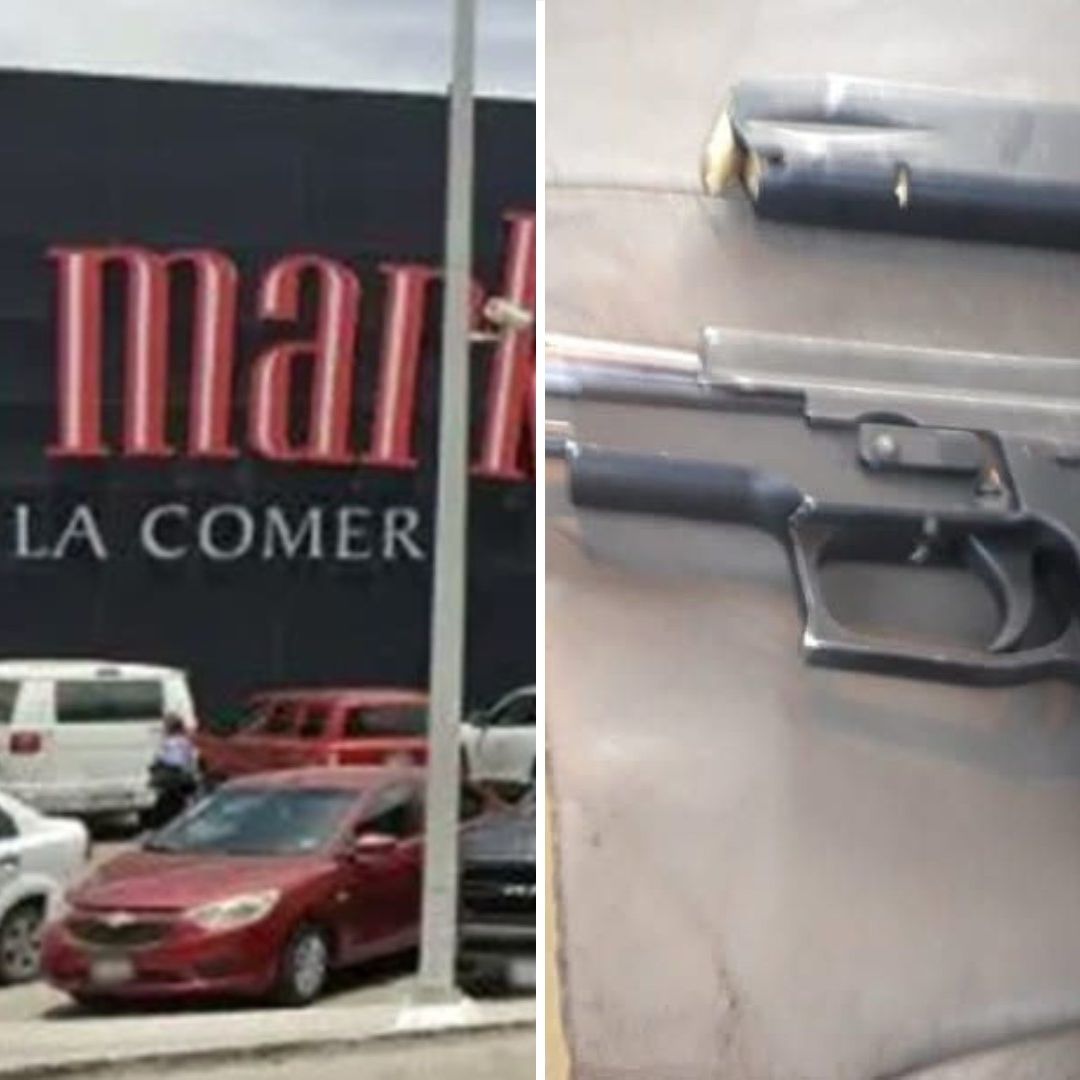 Movilización Policial por Hallazgo de Pistola en los Baños de City Market de Solesta, Puebla