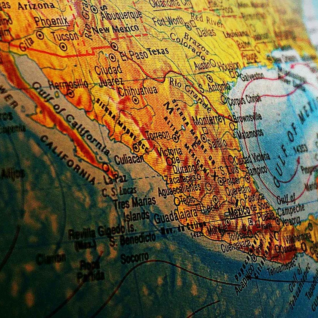 Mapa que muestra la República Mexicana