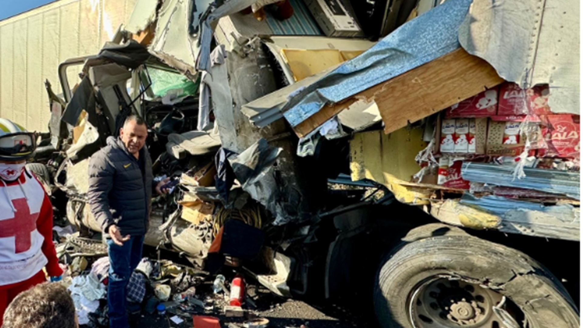 Choque en Circuito Exterior Mexiquense a la altura de Zumpango