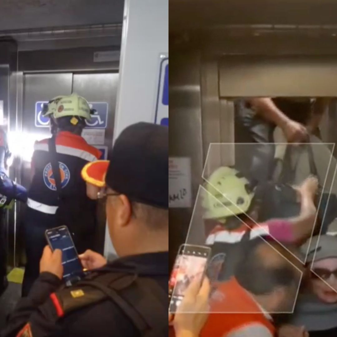 Dos hombres y una mujer quedaron atrapados en un elevador de la estación Zapata