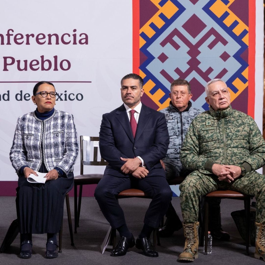 Gabinete de seguridad en Palacio Nacional