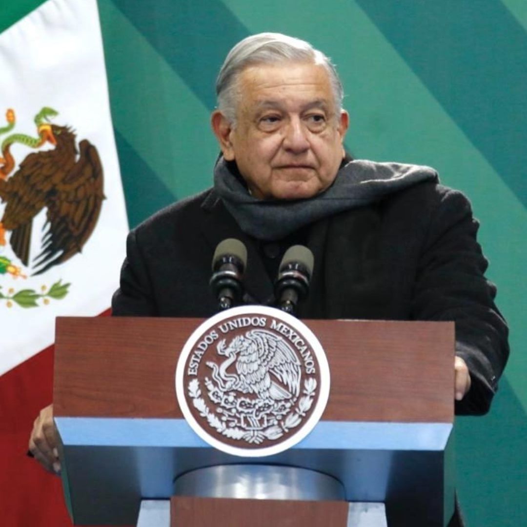El presidente López Obrador en conferencia mañanera