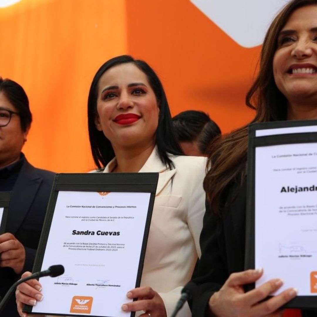 Alejandra Barrales y Sandra Cuevas Van por Lugar en el Senado por Movimiento Ciudadano