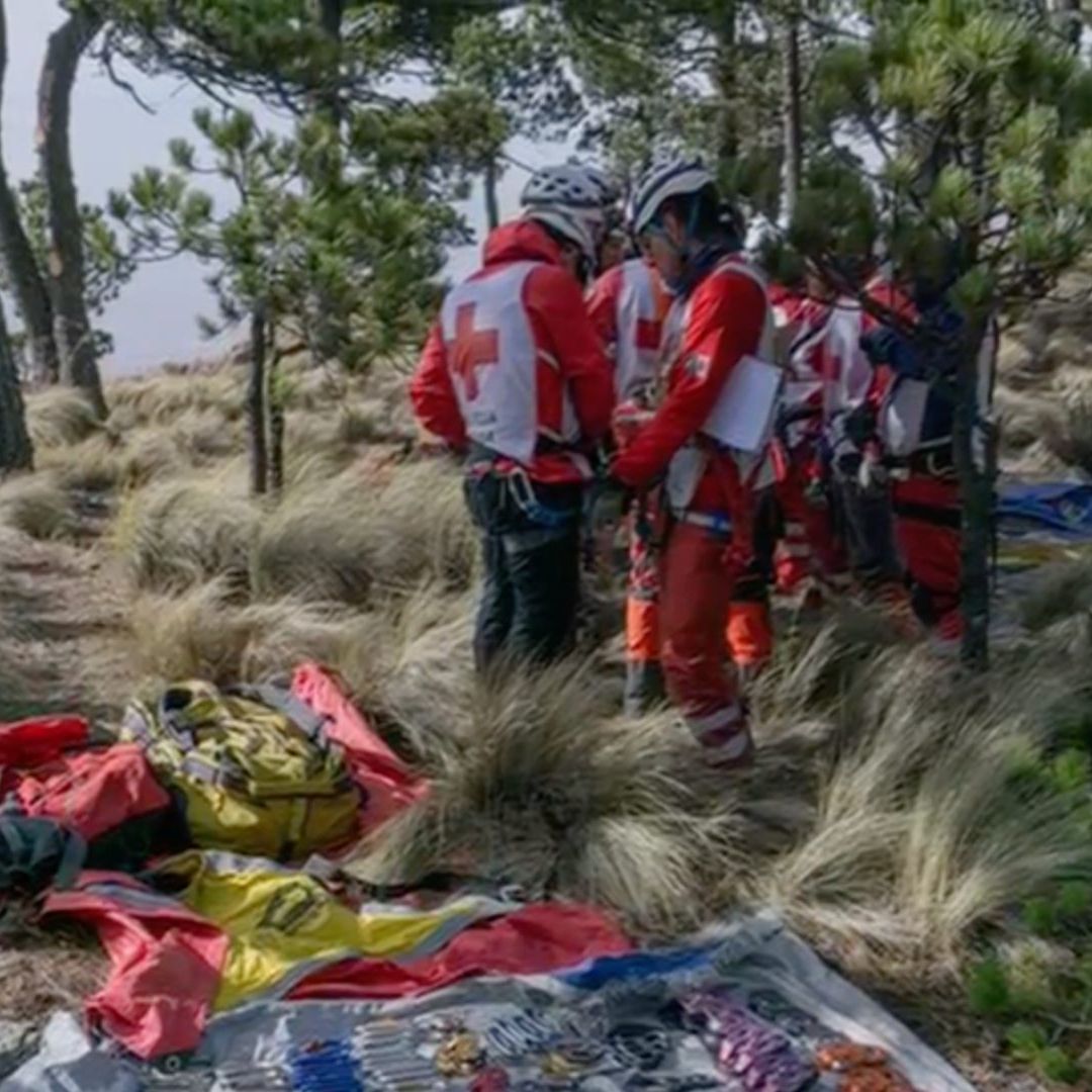 Cruz Roja realiza barrido en el Pico de Orizaba