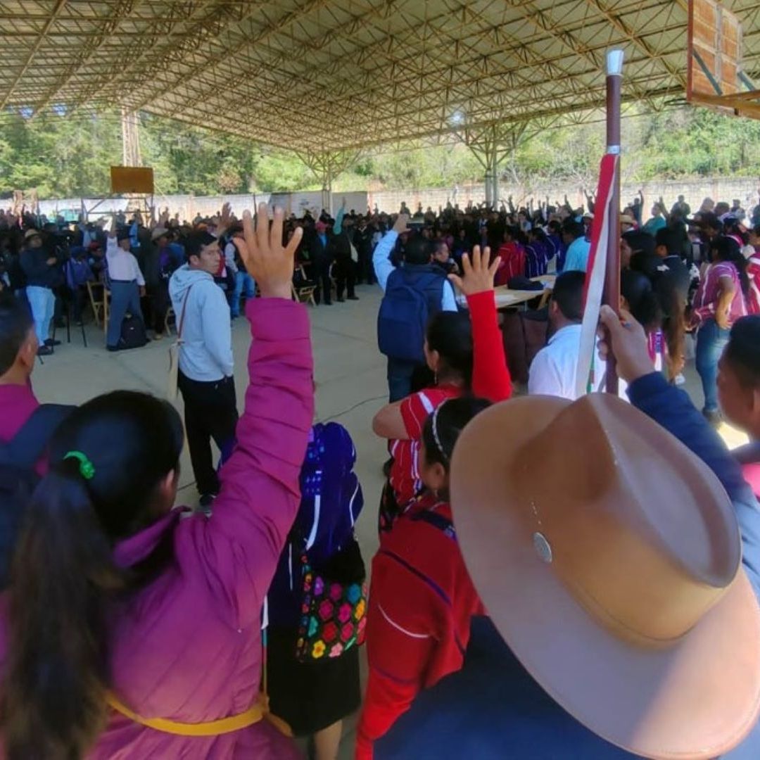 Realizan Elecciones a Mano Alzada en Oxchuc, Chiapas