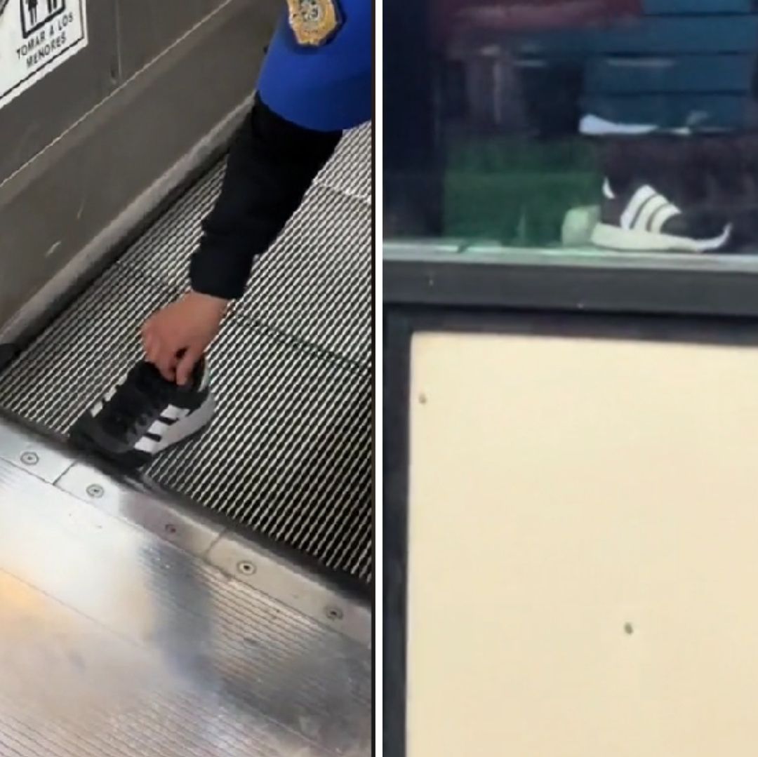 Zapato Queda Atorado en las Escaleras de la Línea 7 del Metro CDMX | Video