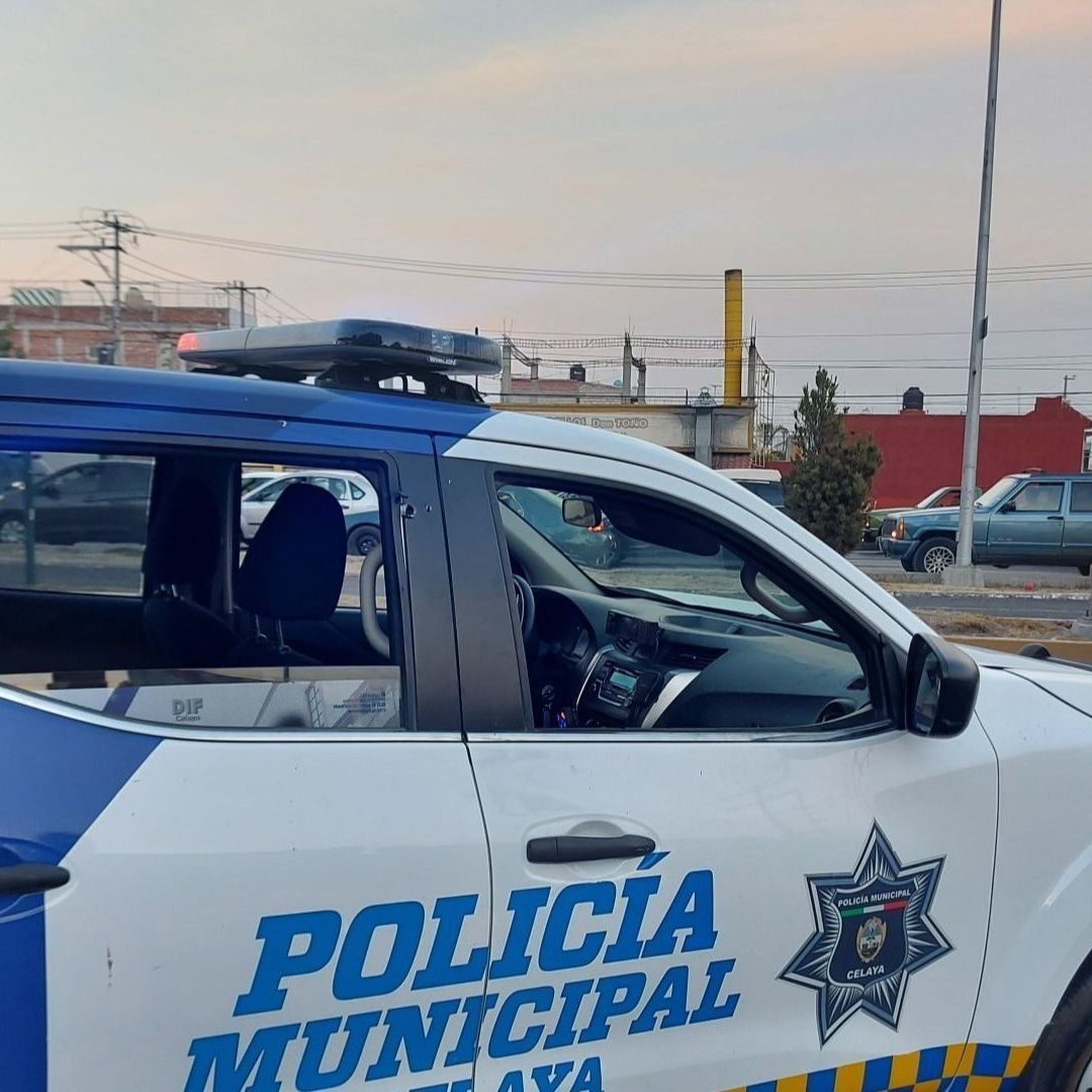 Policías de Celaya, Guanajuato, mantienen un operativo en las calles