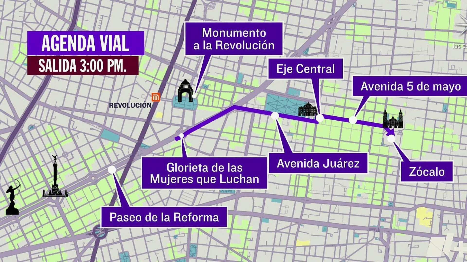 Marcha del 25N en CDMX: Hora y Ruta de la Manifestación contra ...