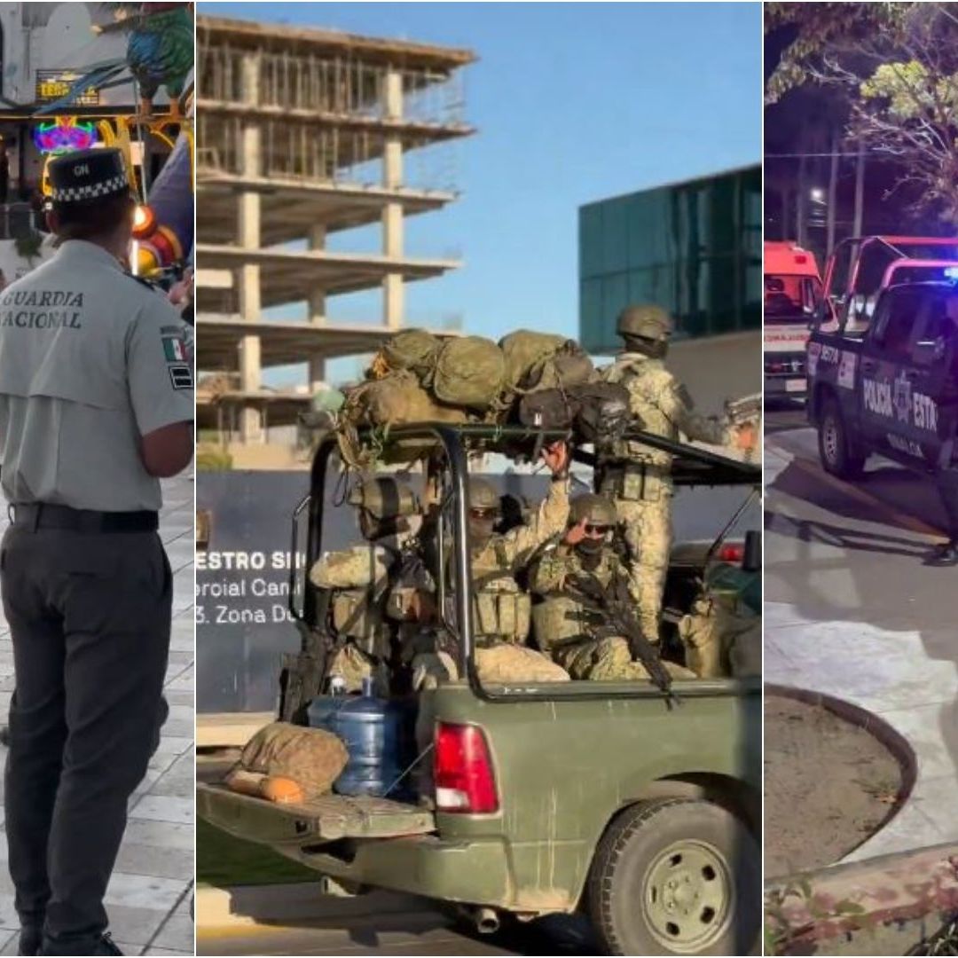 Elementos de seguridad recorren las zonas emblemáticas del puerto para reforzar la vigilancia.