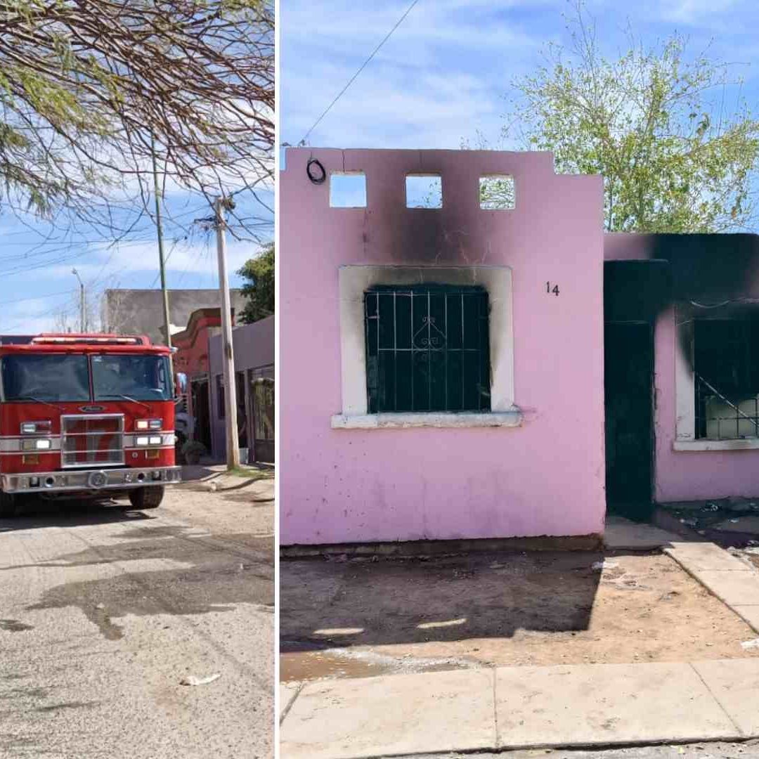 Incendio Hoy en Hermosillo, Sonora; Bomberos Acuden al Fraccionamiento Villa Mercedes