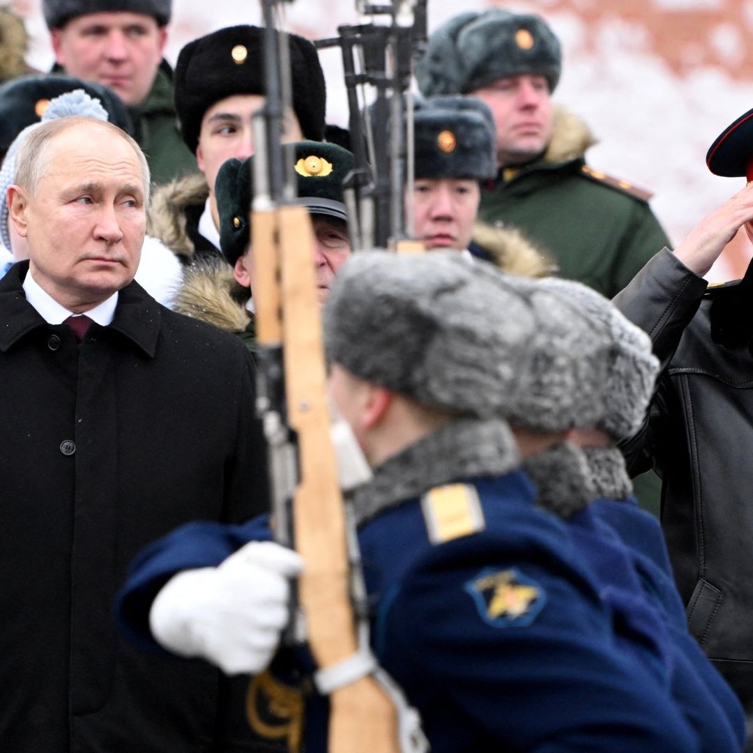 Putin en la ceremonia del Día del Defensor de la patria que se conmemora hoy, 23 de febrero de 2024