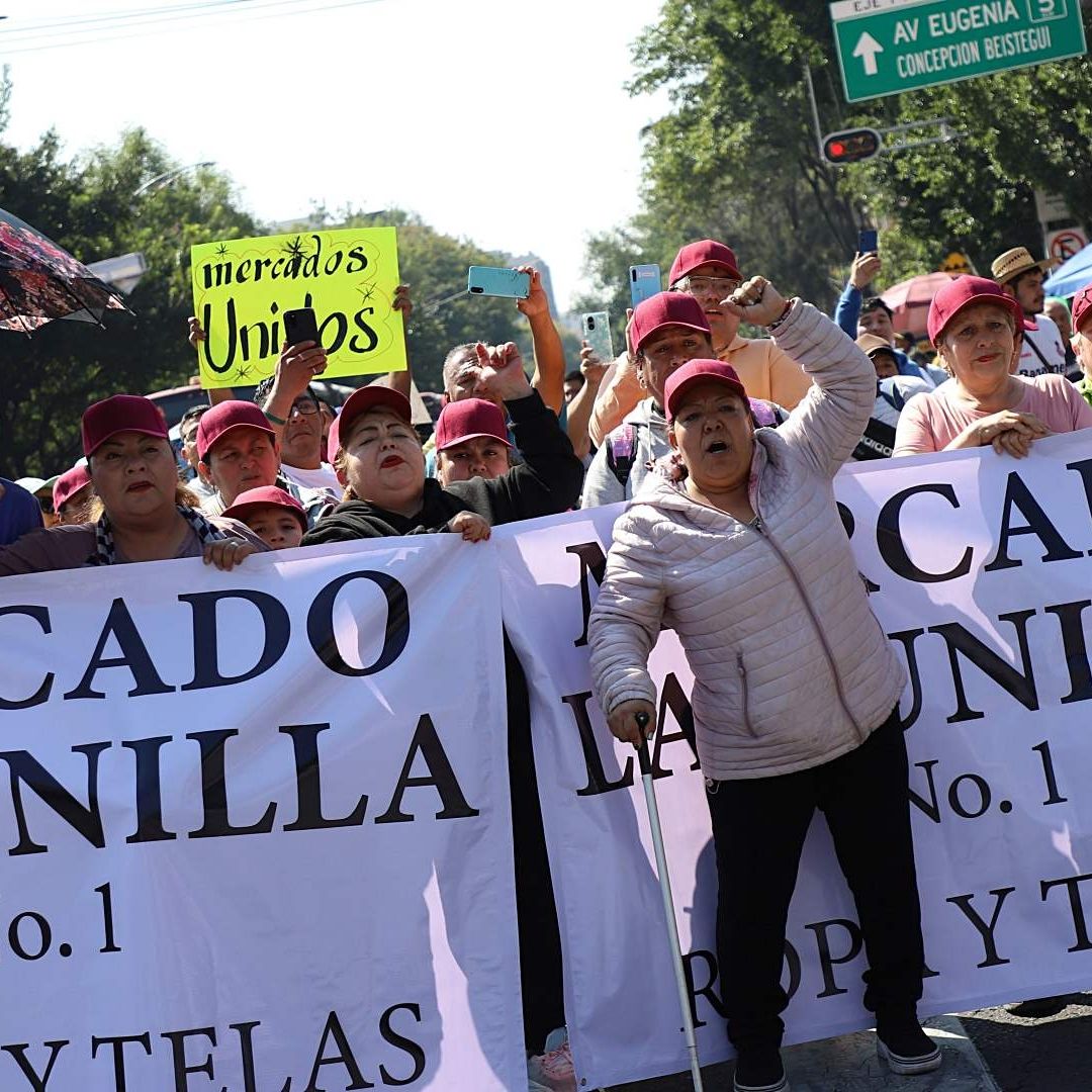 Protesta de comerciantes el 10 de febrero en CDMX