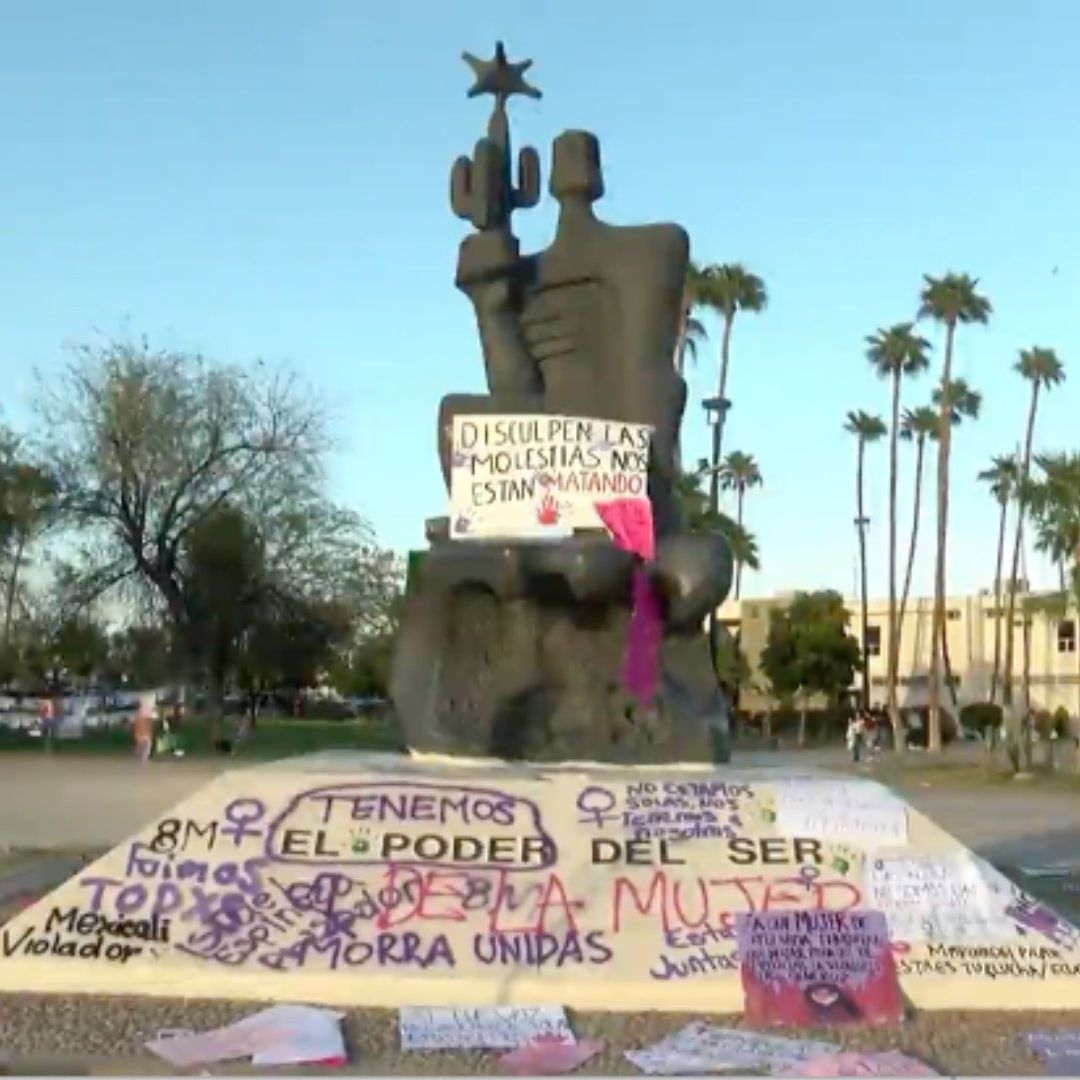 Marcha del 8M en Mexicali