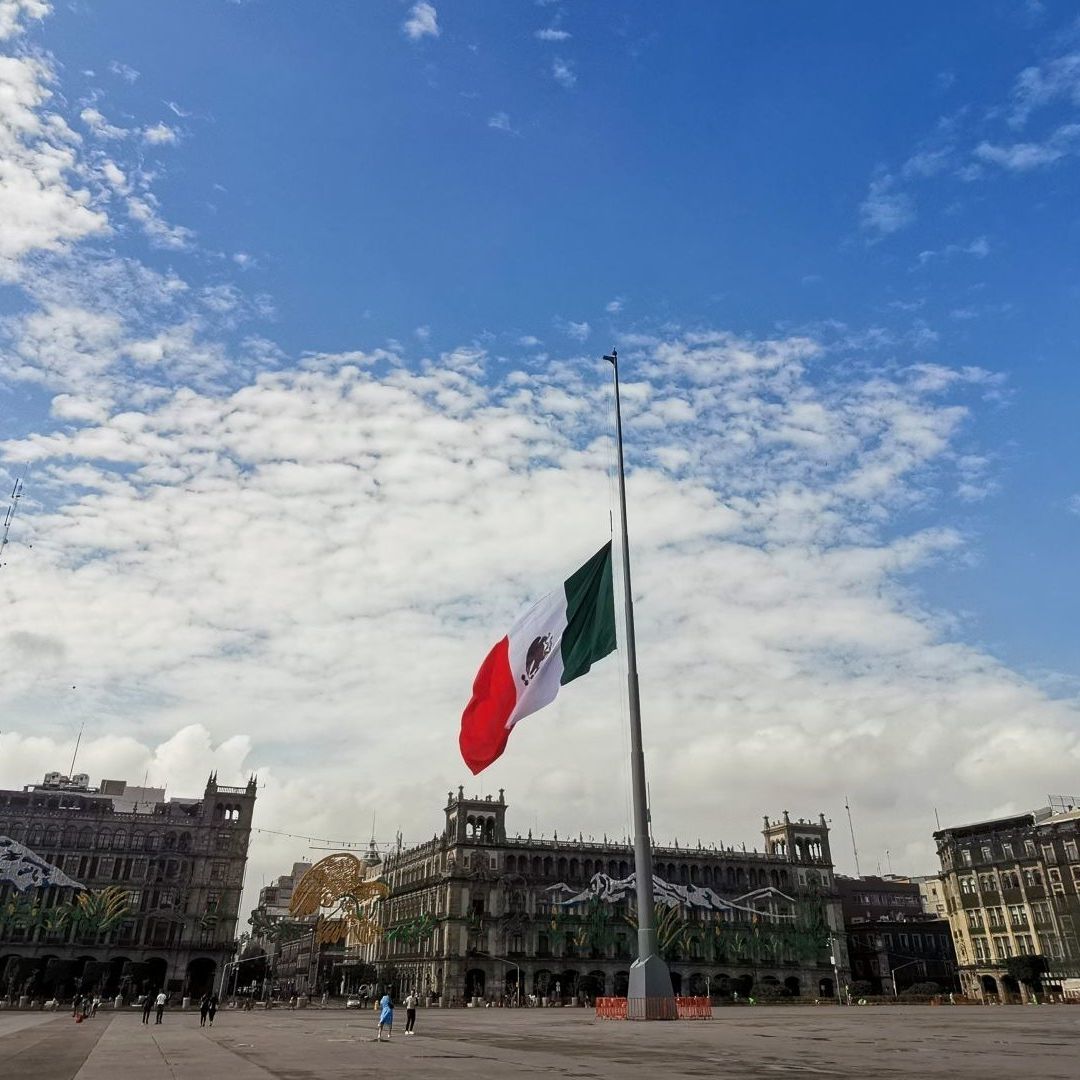 El zócalo de la CDMX en septiembre de 2022.