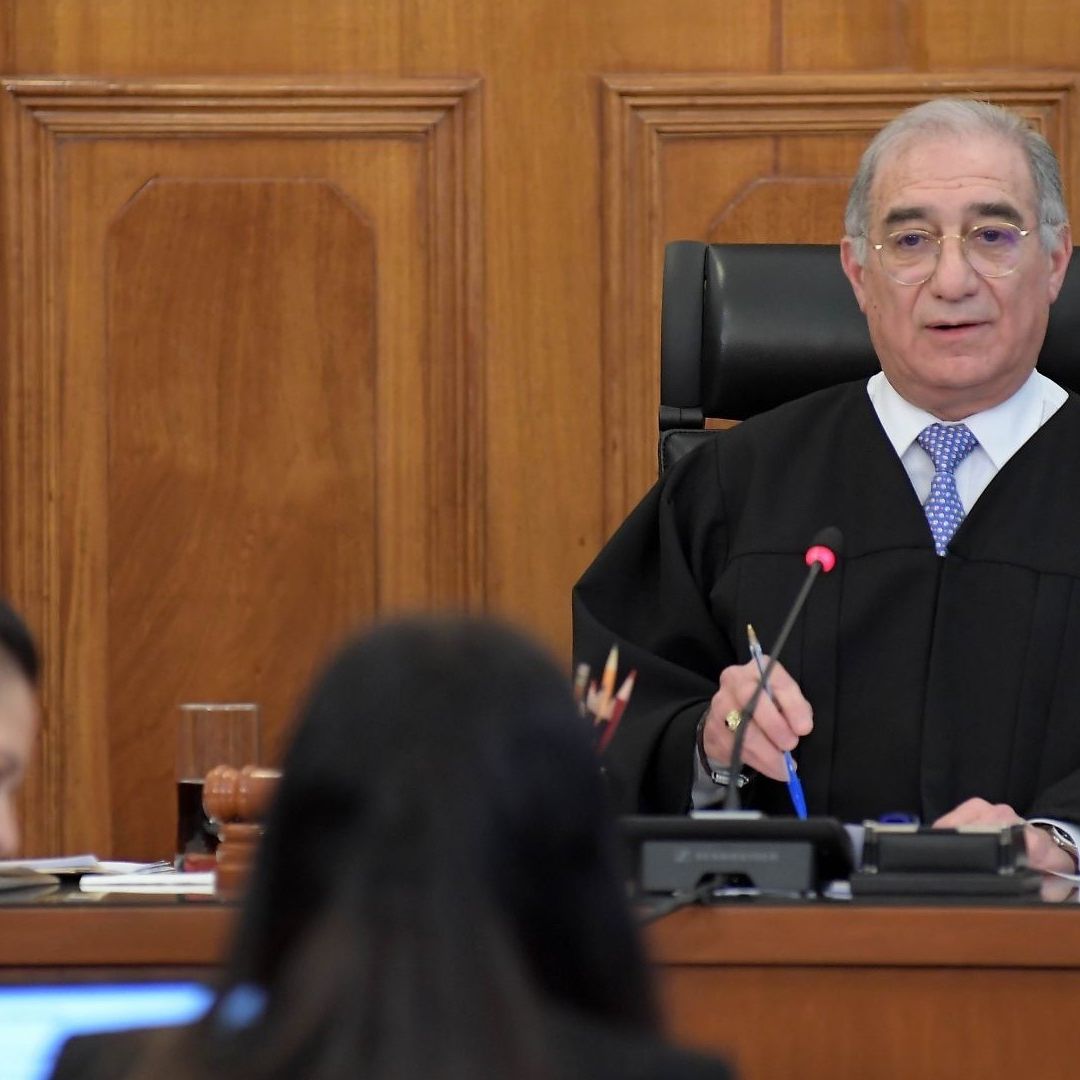 El ministro Alberto Pérez Dayán durante una sesión de la Corte