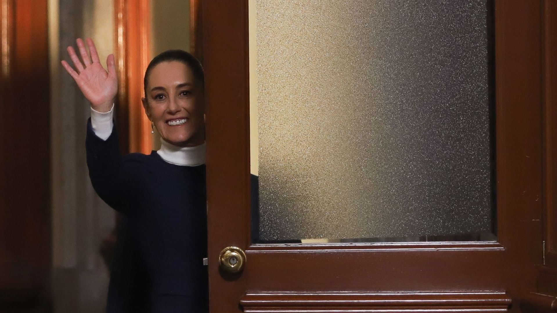 La presidenta Claudia Sheinbaum se reunió en Palacio Nacional con 300 empresarios.