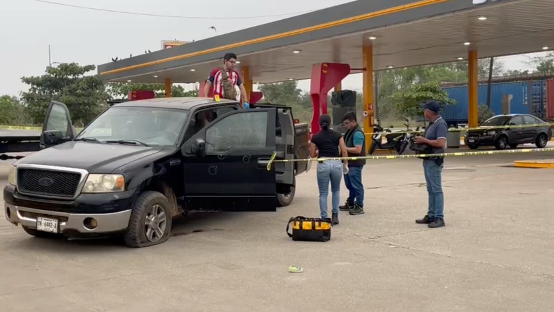 Ataque armado en gasolinera en Oteapan, Veracruz