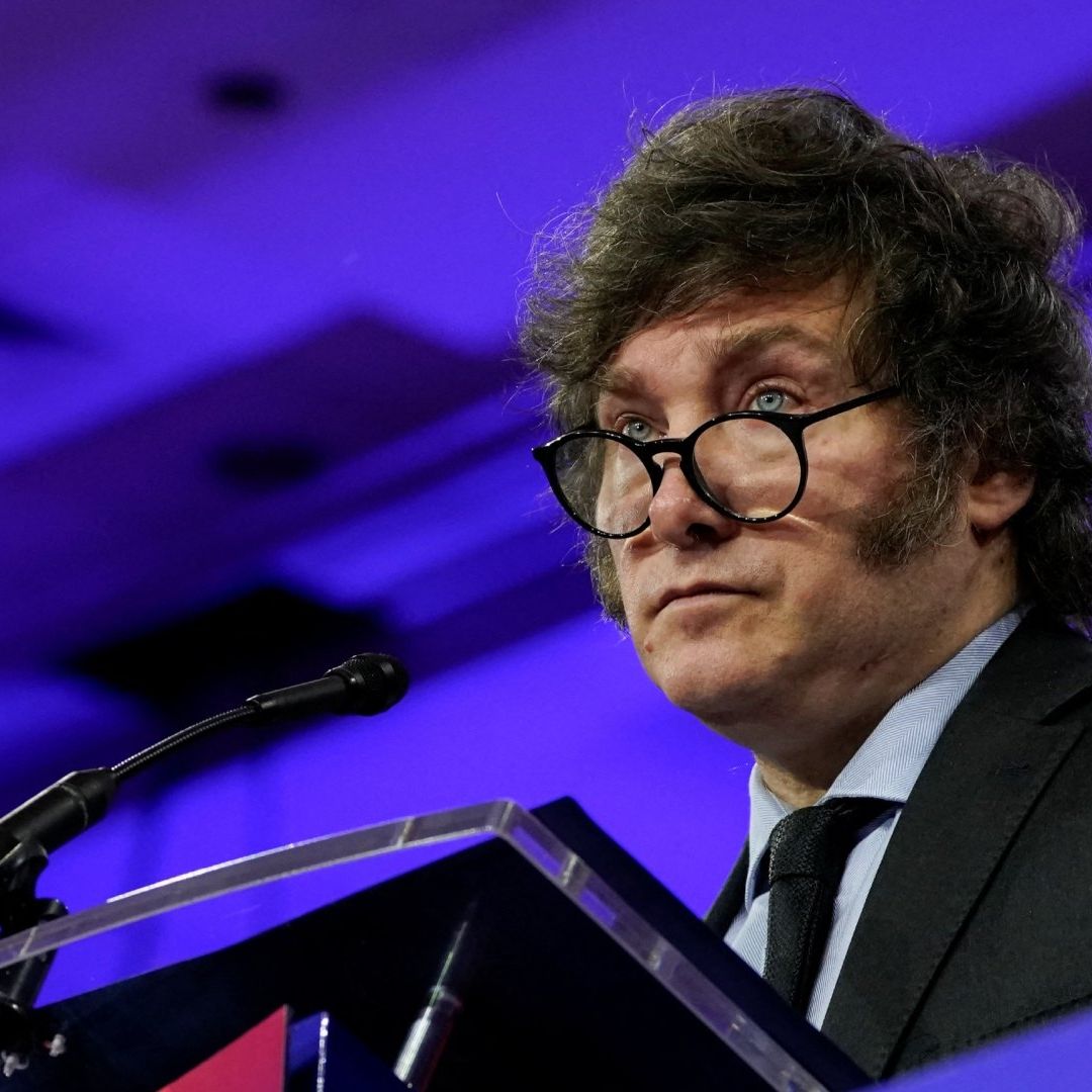 El presidente de Argentina, Javier Milei, durante Conferencia de Acción Política Conservadora