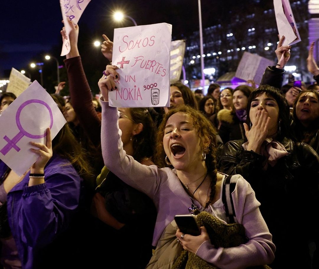 Mujeres protestando contra la violencia de género en el Estado de México