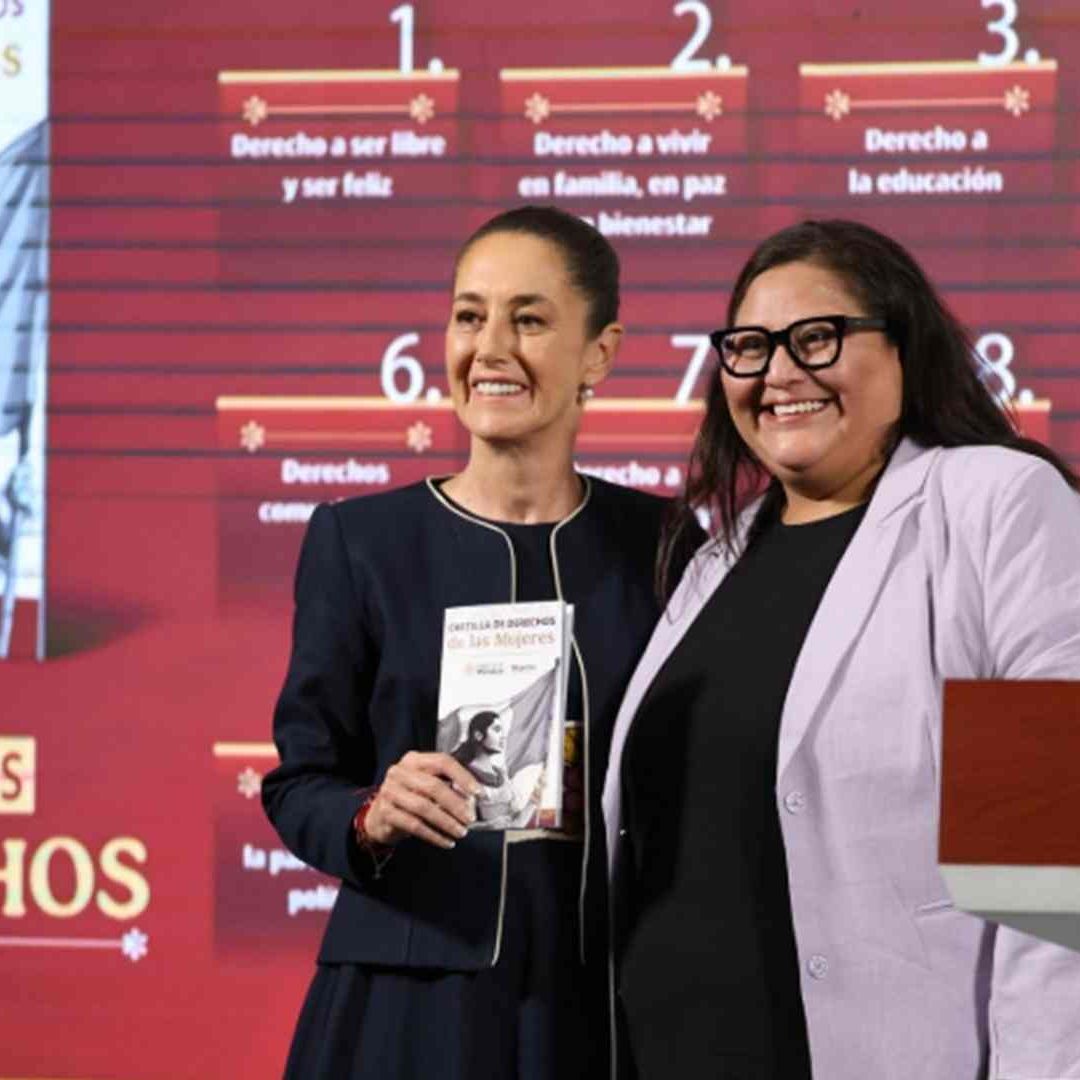 La presidenta Claudia Sheinbaum y Citlalli Hernández Mora,