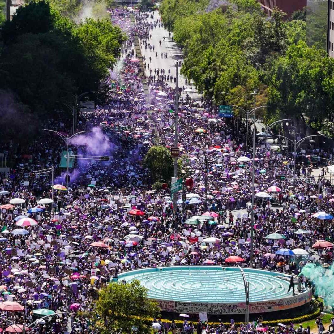 Más de 200 Mil Mujeres Participaron en Marcha Pacífica por el 8M En CDMX