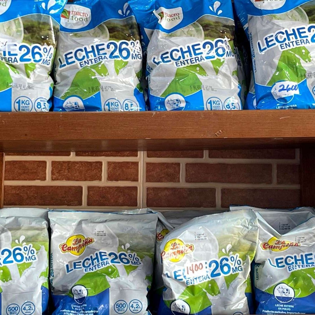 Venta de leche en polvo en Cuba