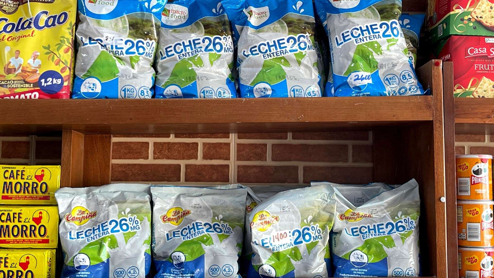 Venta de leche en polvo en Cuba