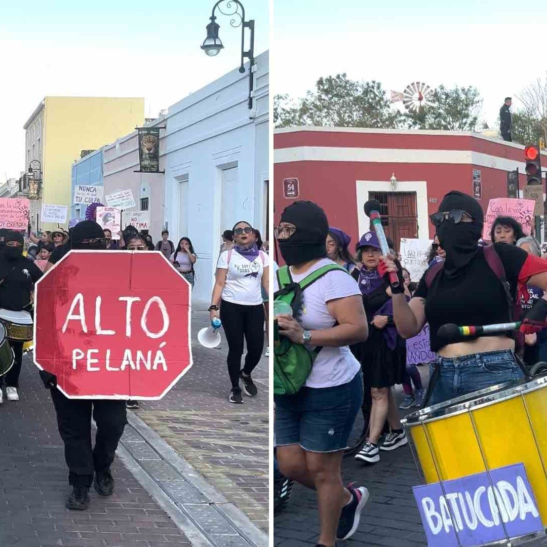 Así Inicia la Marcha de Colectivos por el Día de la Mujer en Mérida, Yucatán
