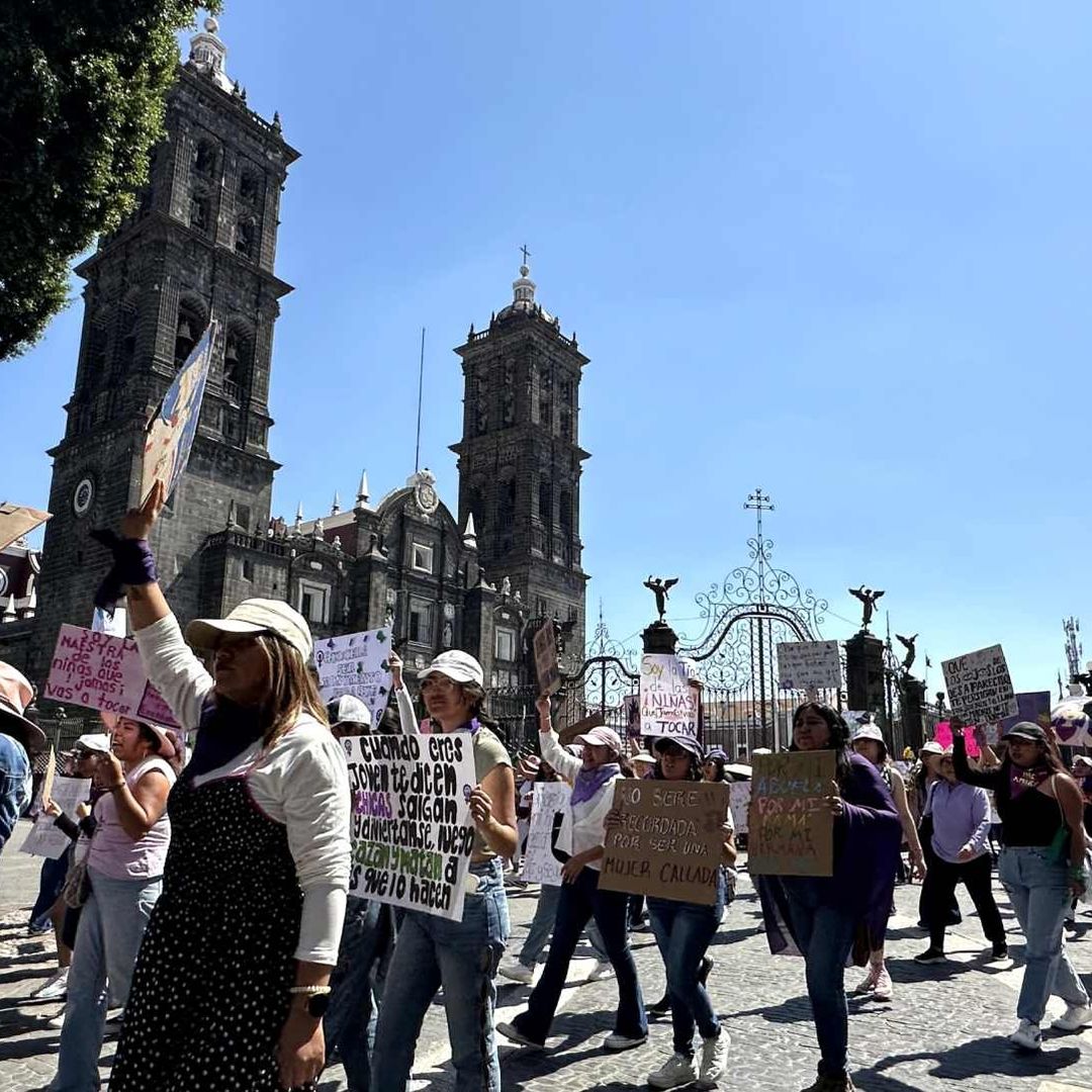 8M Marcha por el Día de la Mujer Hoy Sábado 8 de Marzo 2025 en Puebla; Exigen Seguridad y Respeto