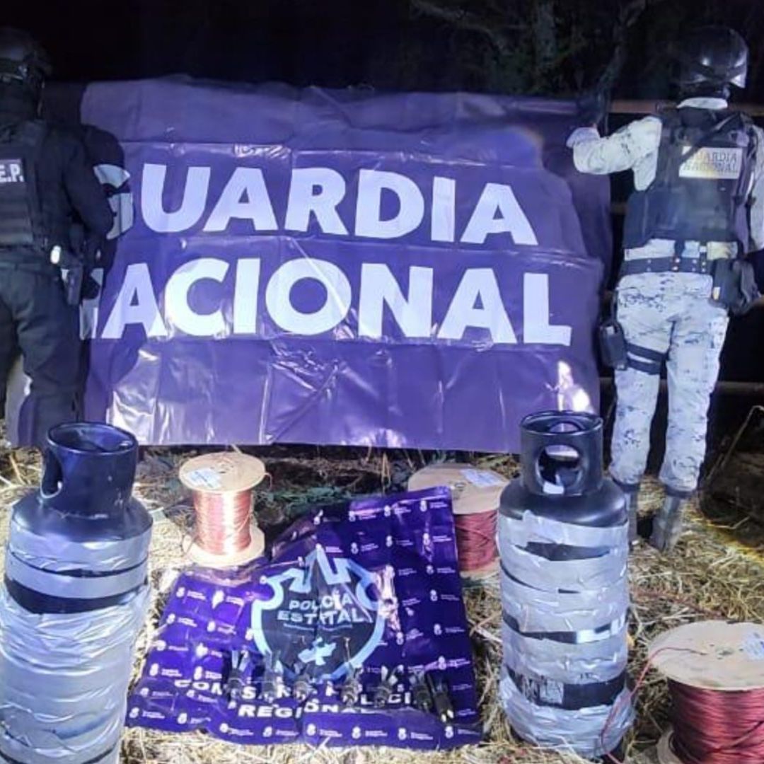 Desmantelan taller de explosivos para ser lanzados por drones