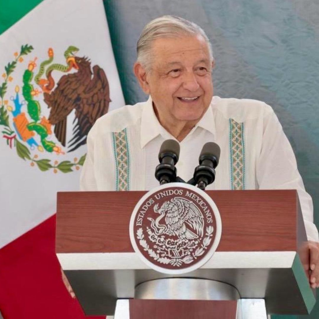 El presidente López Obrador en conferencia mañanera