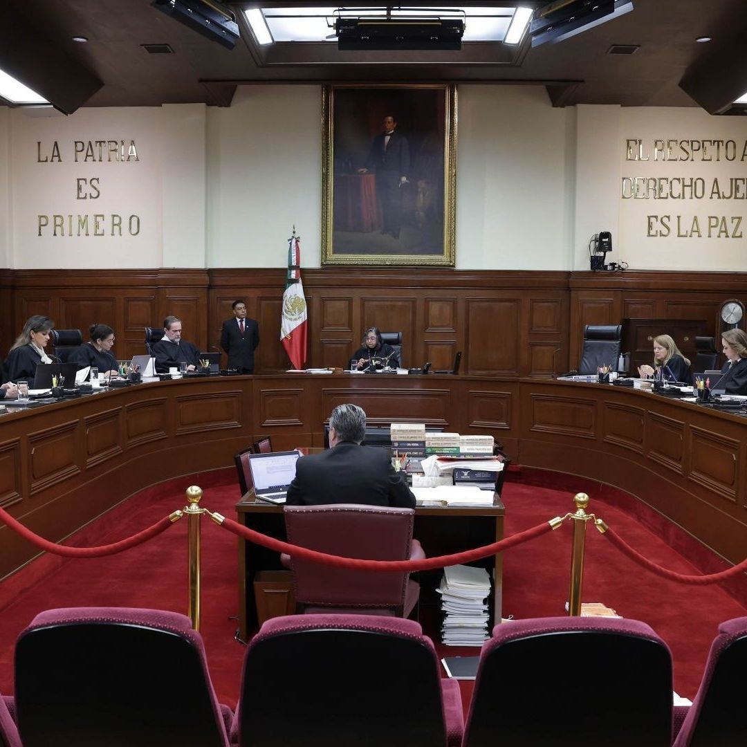 Sesión en el Pleno de la Suprema Corte de Justicia de la Nación