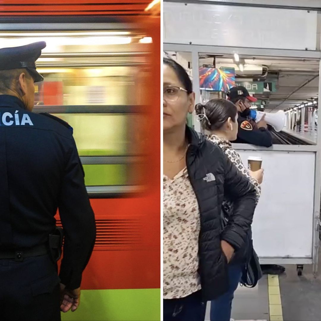 Policía anima a los usuarios del Metro con sus cómicas instrucciones.