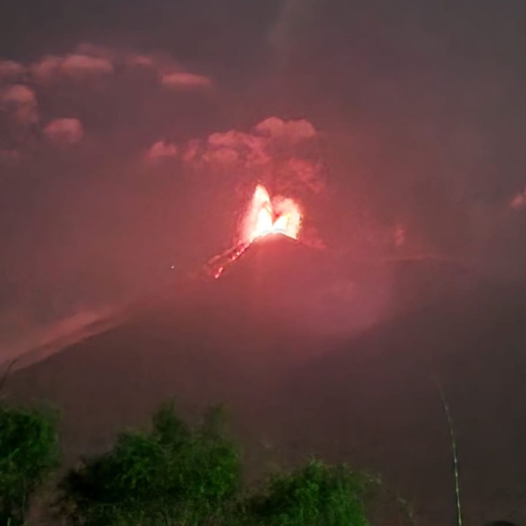 Aumenta la actividad en el Volcán de Fuego de Guatemala.