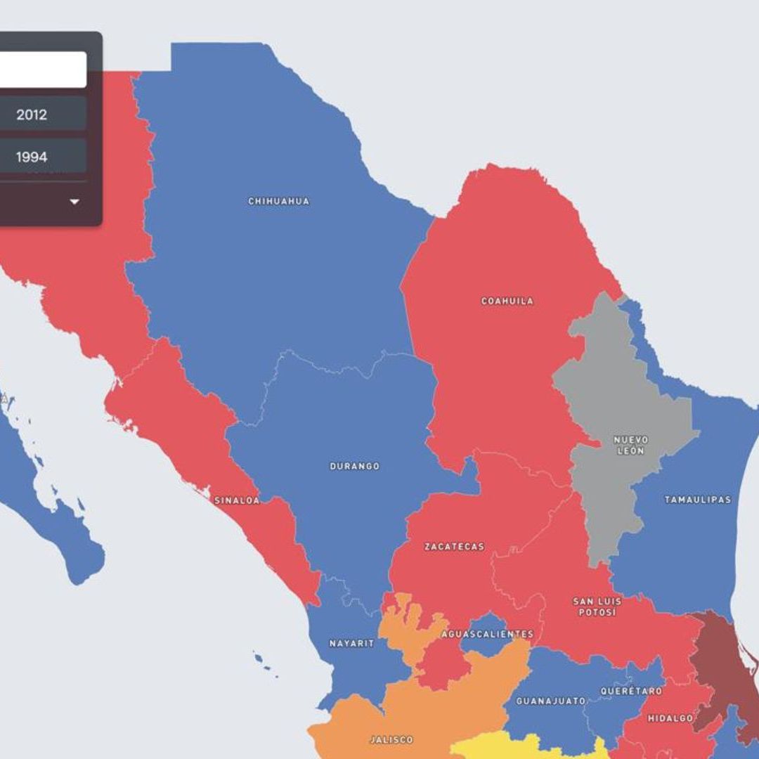 Este es el mapa interactivo con los últimos gobernadores de cada estado en México