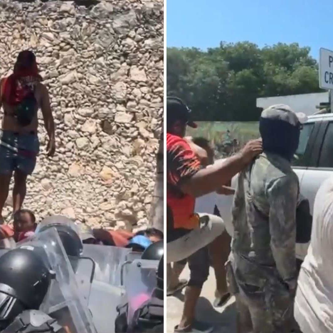 ¡Tensión en Sisal! Enfrentamiento Entre Pobladores y Autoridades en Defensa de un Terreno