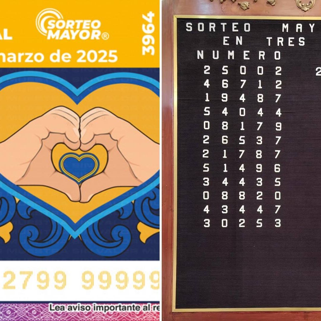 Consulta en qué expendios se vendieron los billetes ganadores del Sorteo Mayor 3964 de la Lotería Nacional de este martes 11 de marzo 2025
