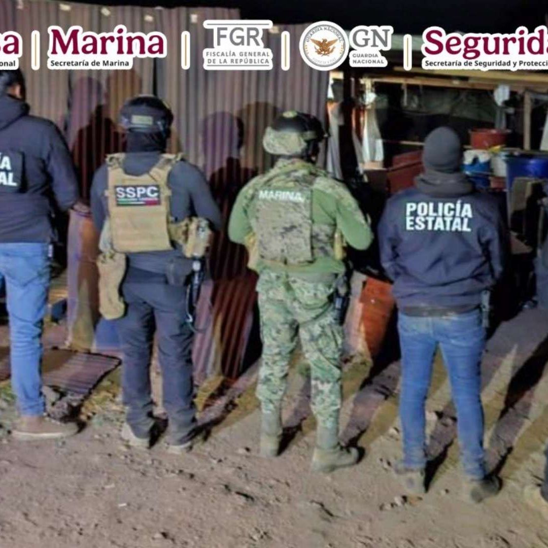 Aseguran narcolaboratorio en Santa Ana Ixtlahuaca, Edomex
