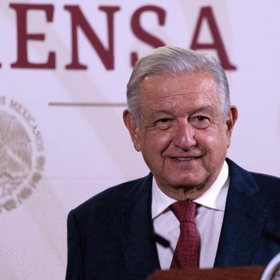 El presidente López Obrador en conferencia mañanera