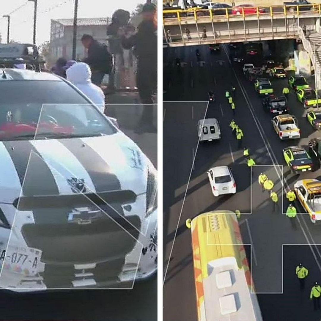 Operativo policial ante caravana de taxistas de 'Los 300'