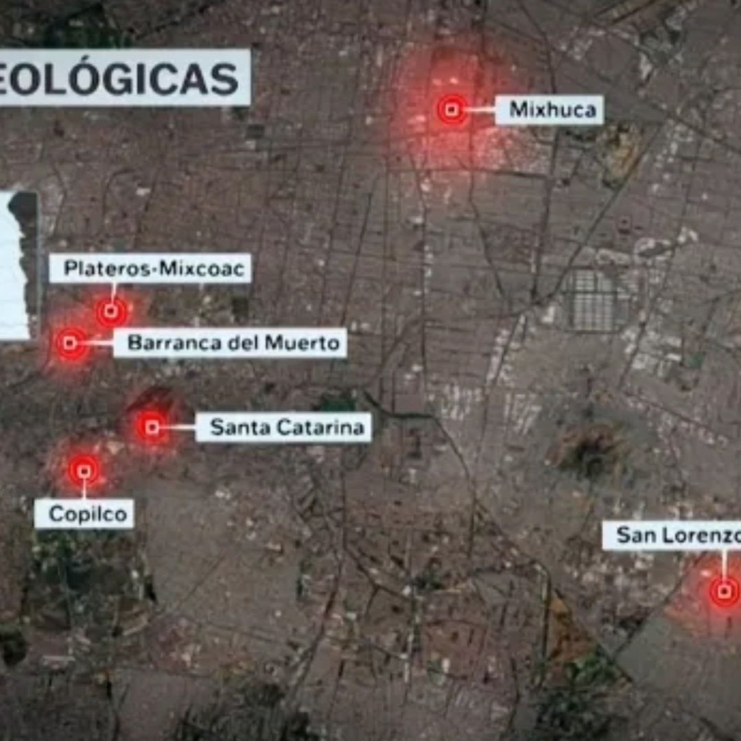 Mapa de fallas geológicas en CDMX