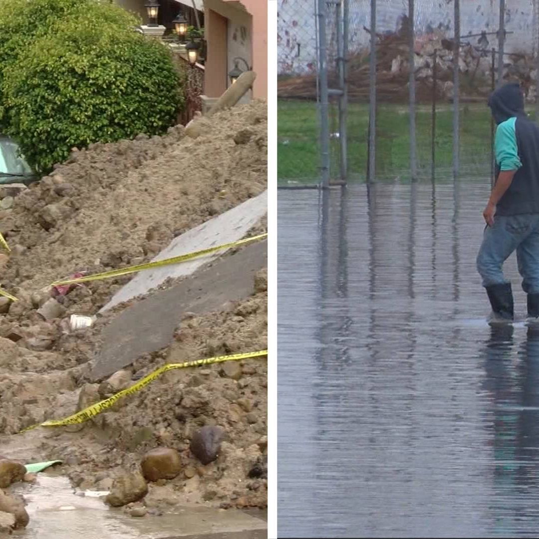 Resumen de daños por lluvias en Baja California