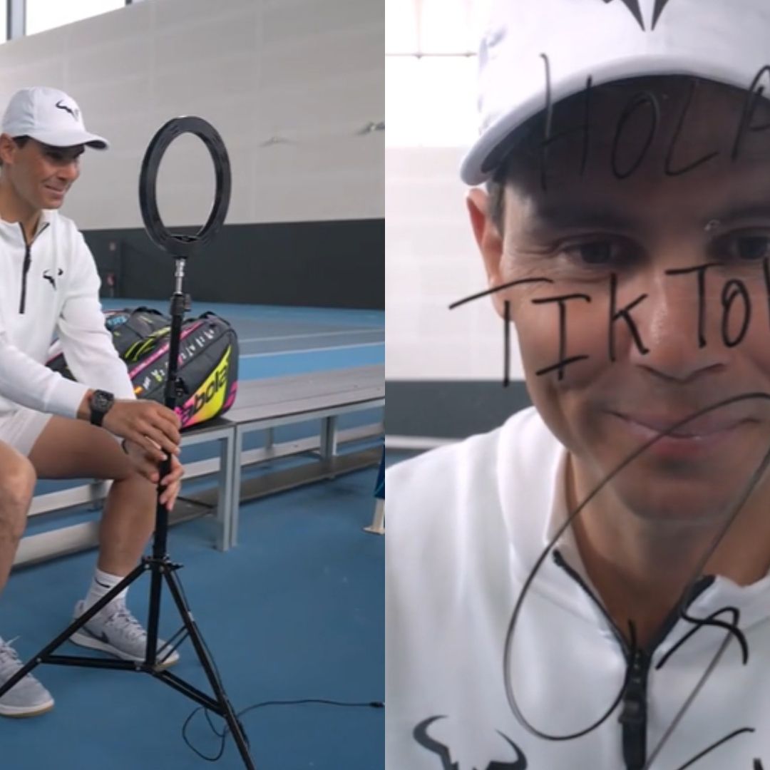 Rafa Nadal Cambia la Raqueta por el Aro Luminoso para Hacer Videos en TikTok