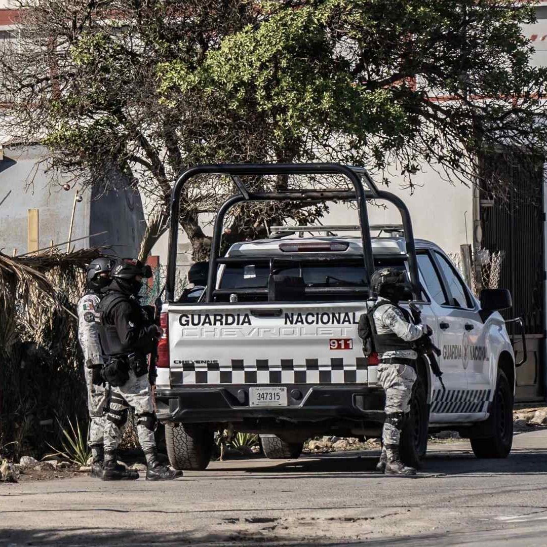 Elementos de la Guardia Nacional en Rosarito, Baja California