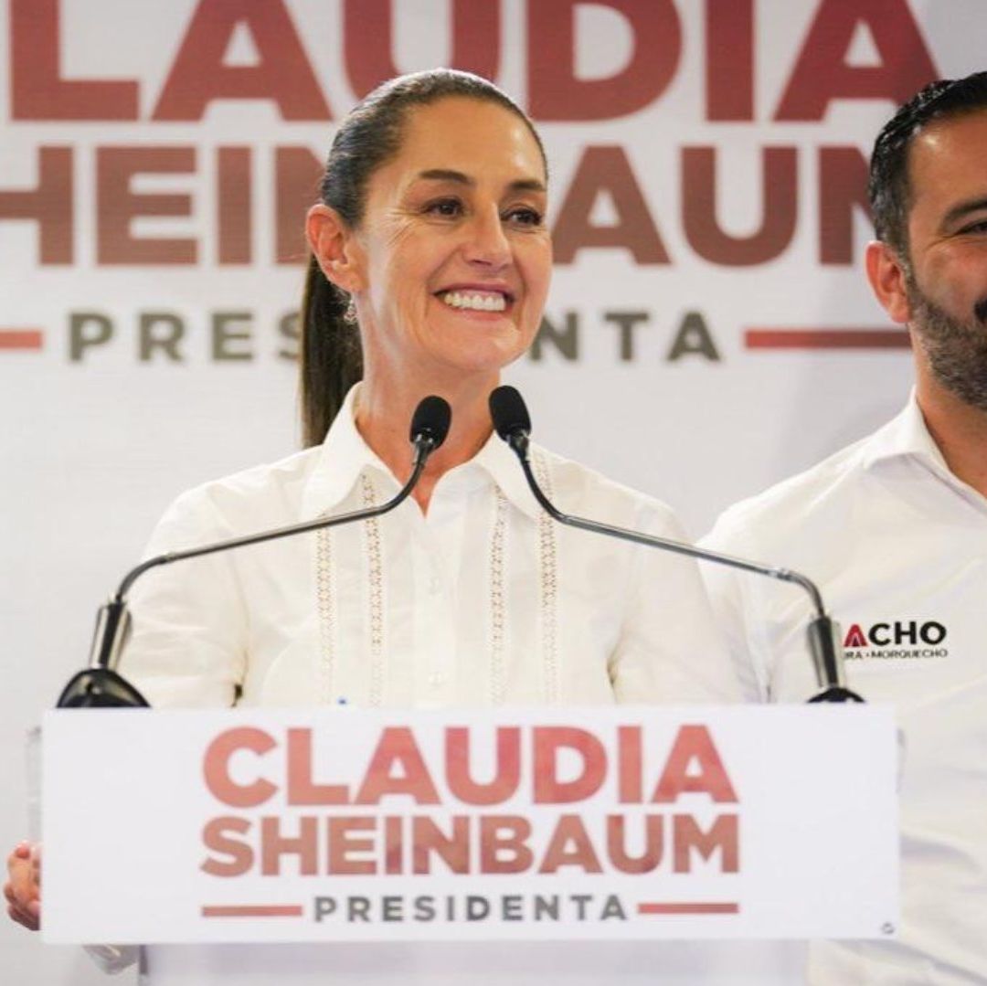 Claudia Sheinbaum en conferencia de prensa en San Luis Potosí.