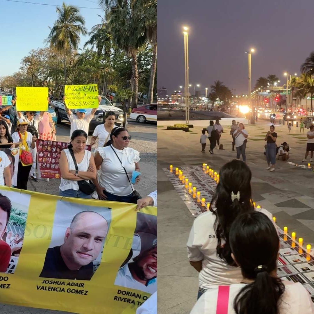 Marcha y velada en Veracruz por caso Teuchitlán