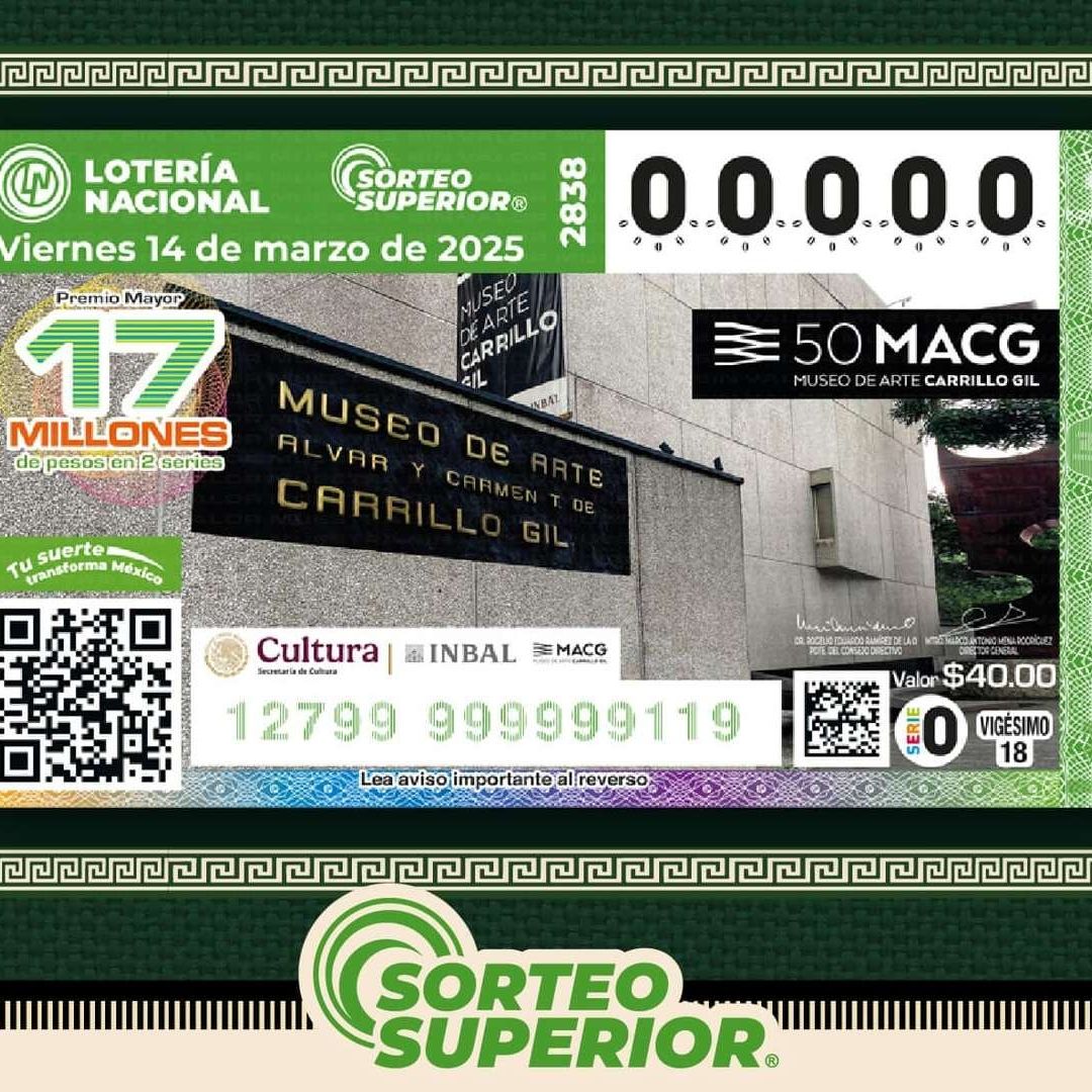 En este estado cayó el premio mayor de la Lotería Nacional
