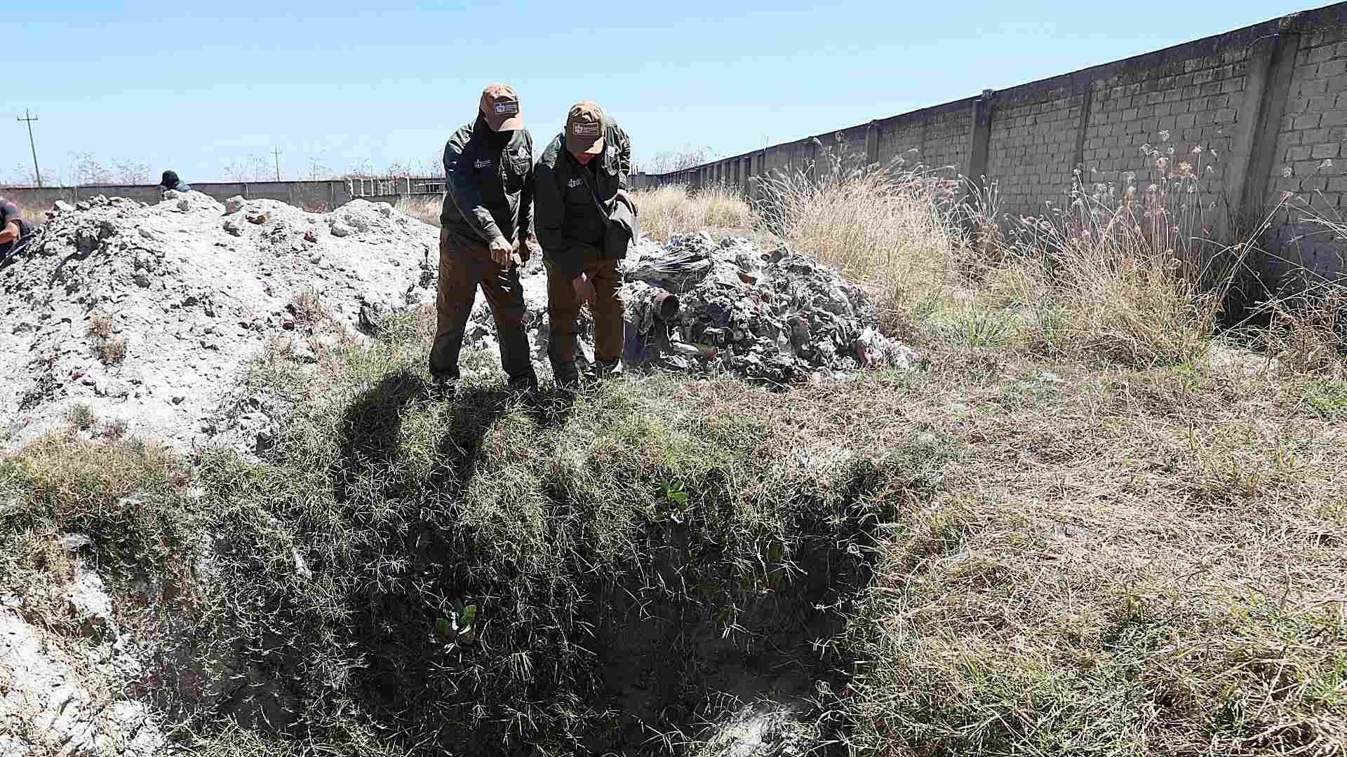 Diligencias de autoridades en rancho Izaguirre, Teuchitlán